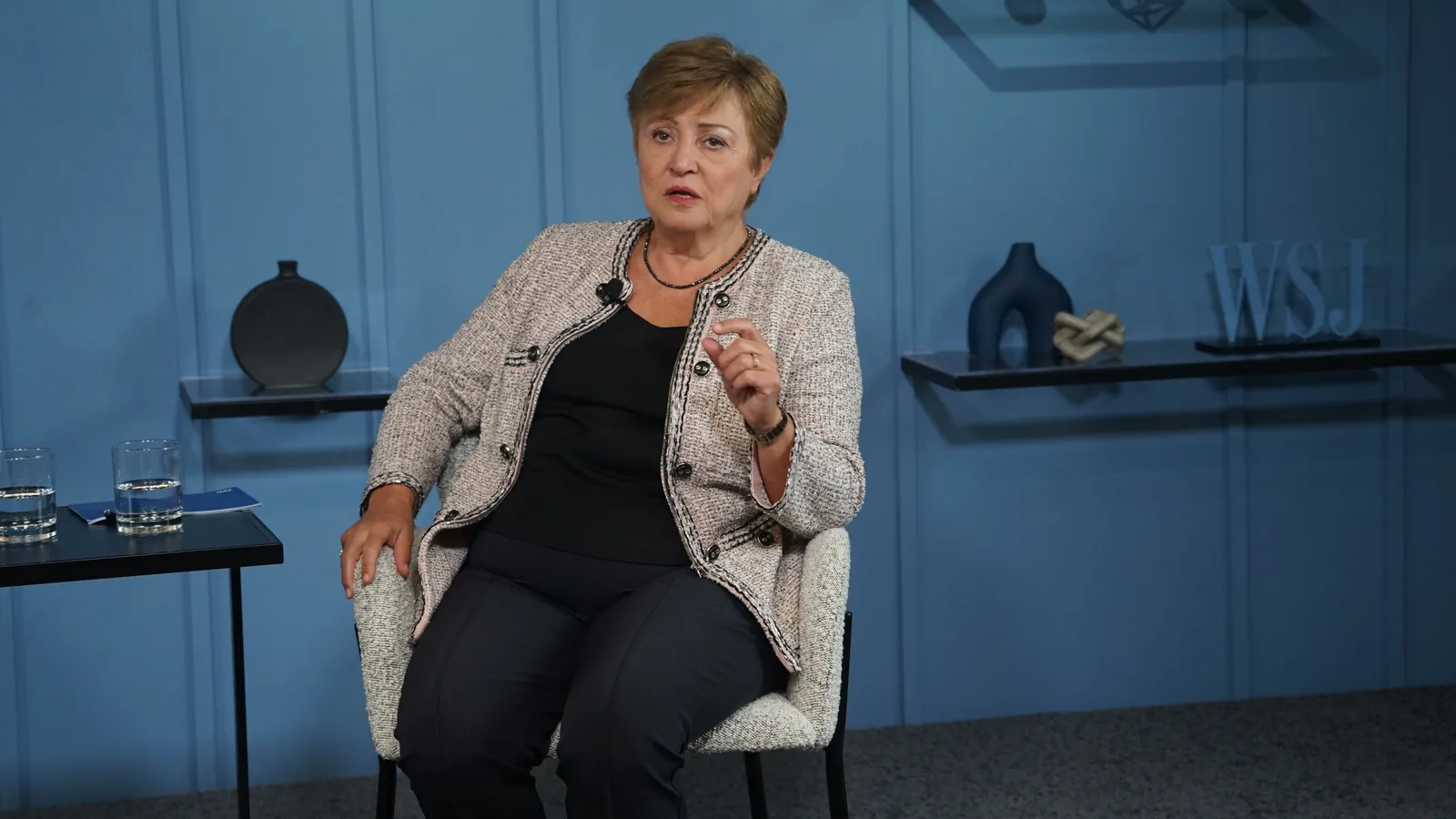 IMF Managing Director Kristalina Georgieva speaking at an event