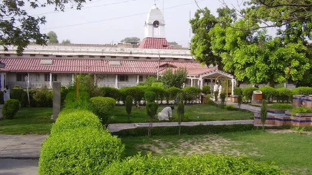 Lady Reading Hospital in Peshawar, with its clock tower and gardens