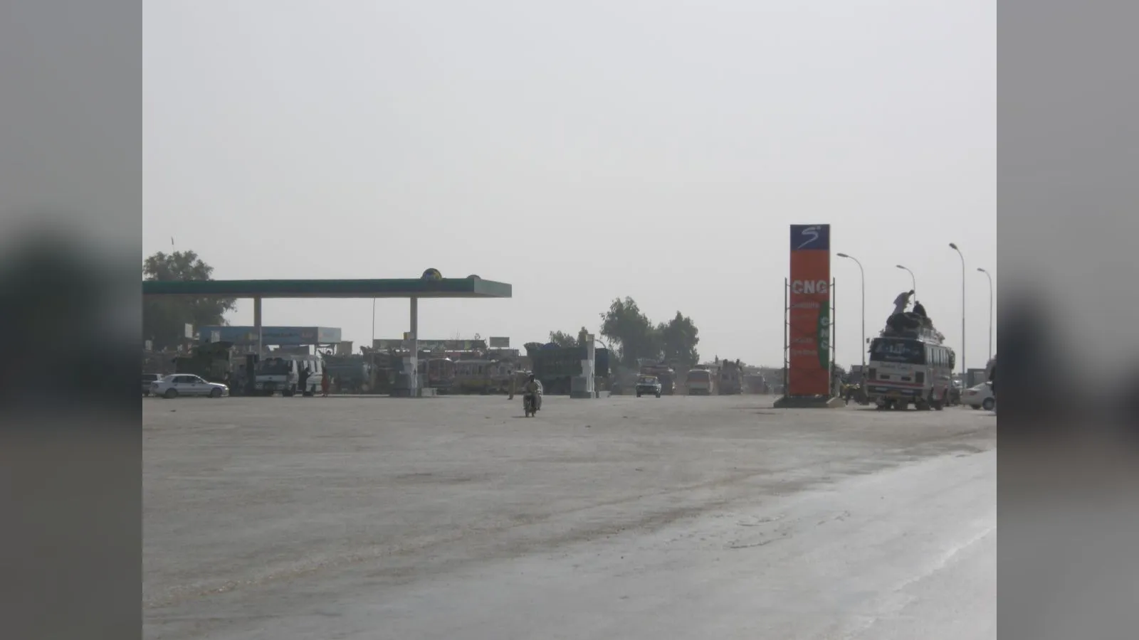 A PSO petrol and CNG station in Hyderabad, Sindh